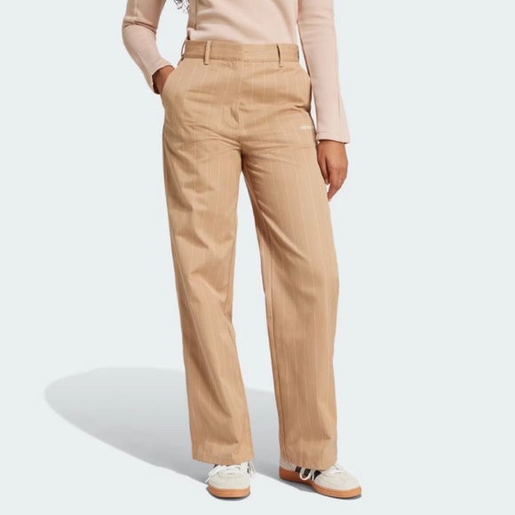 adidas Originals Pants - Adidas Originals Pinstripe Twill Loose Pants NWT Size 2